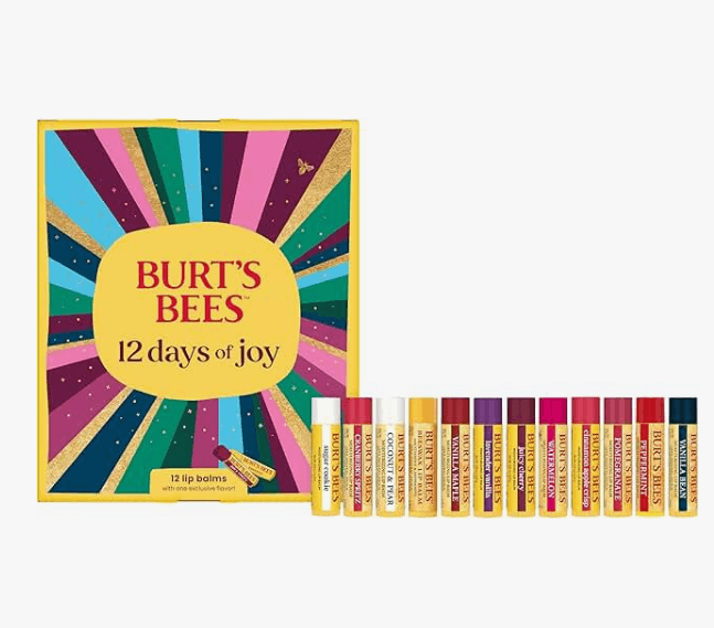 Burt's Bees 12 Days of Joy Lip Balm Advent Calendar Gift Set