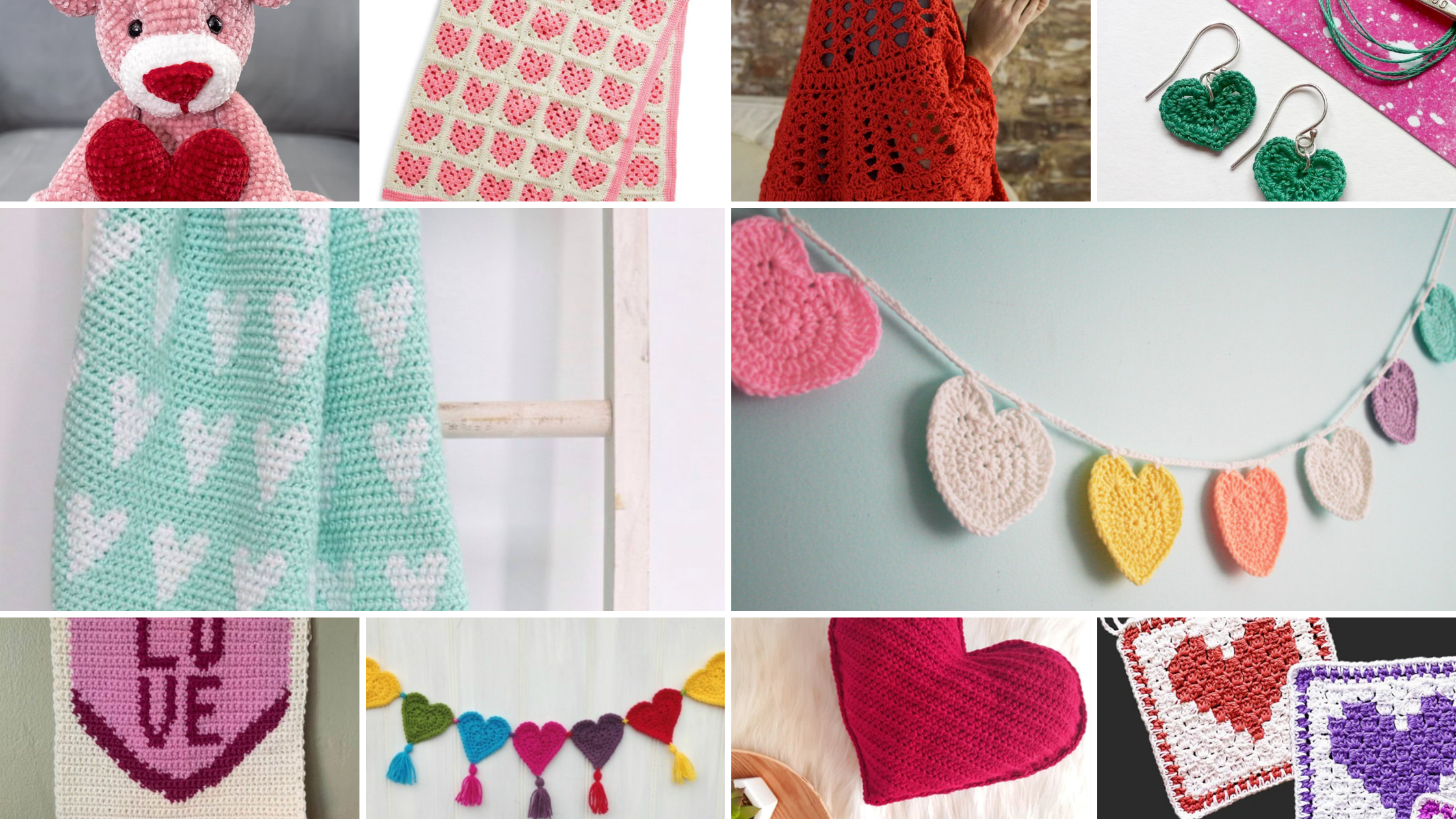 Heart-shaped Crochet Designs