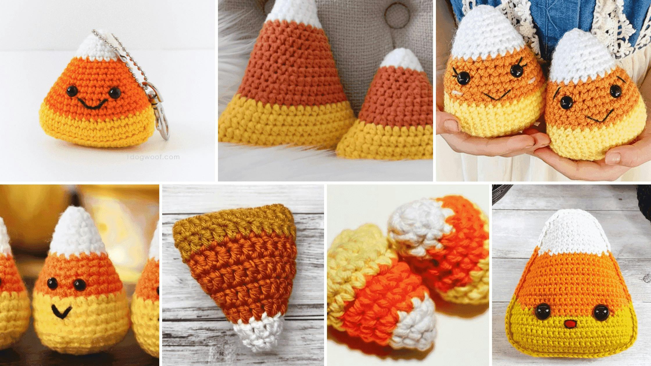 7 Crochet Candy Corn Patterns for Halloween Decor