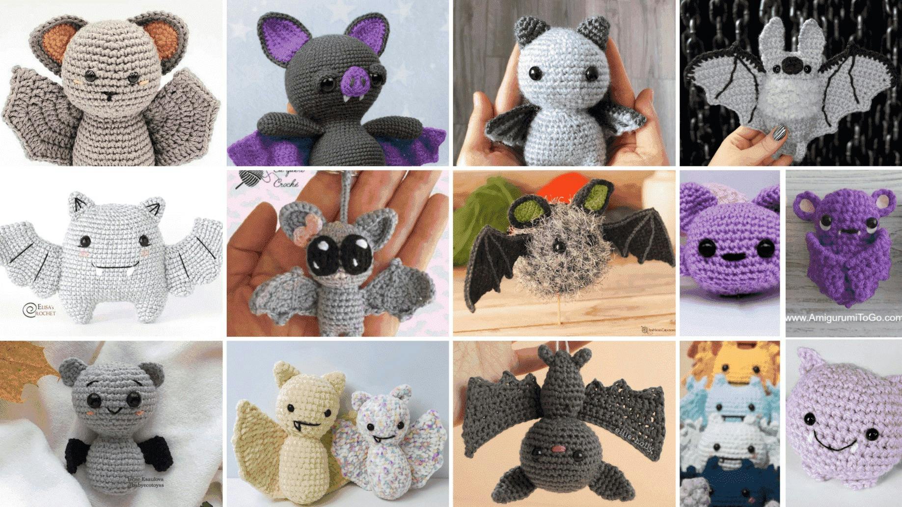 14 Free Crochet Bat Patterns for Halloween