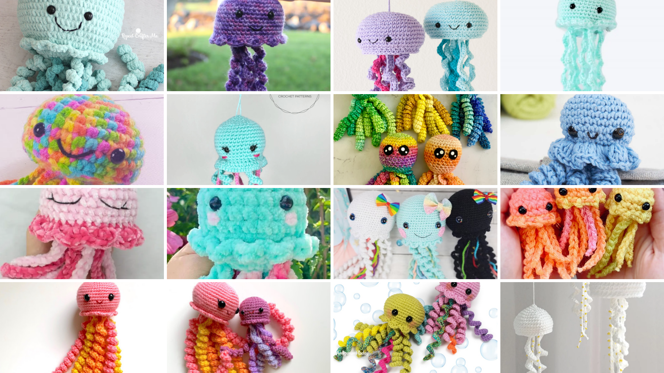 16 Free Jellyfish Crochet Pattern