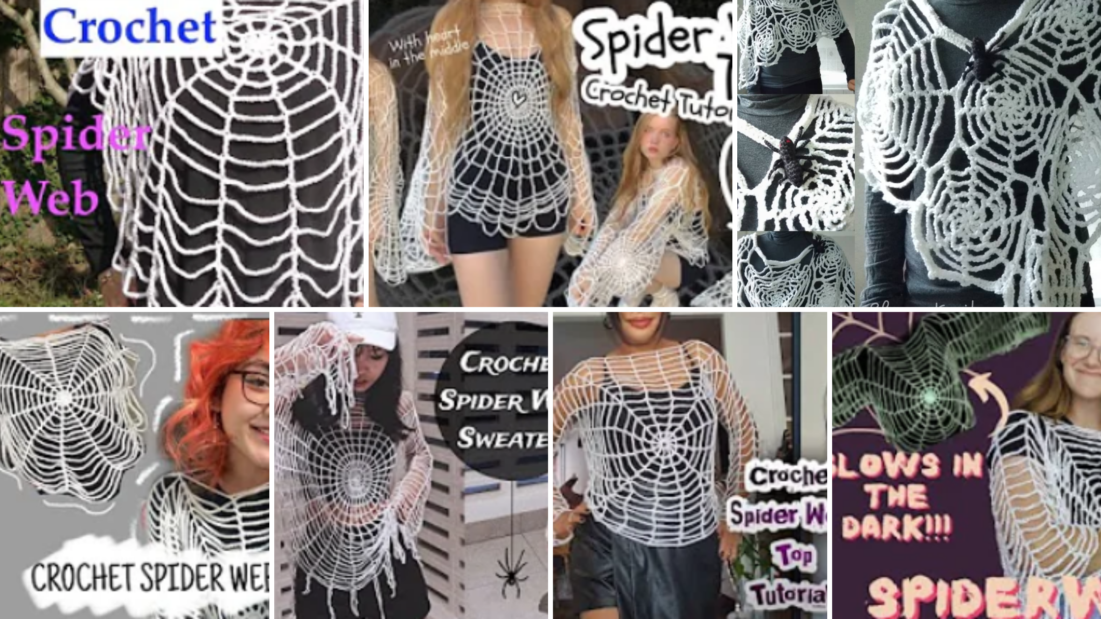 7 Spider Web Crochet Tops | All Beginner Patterns