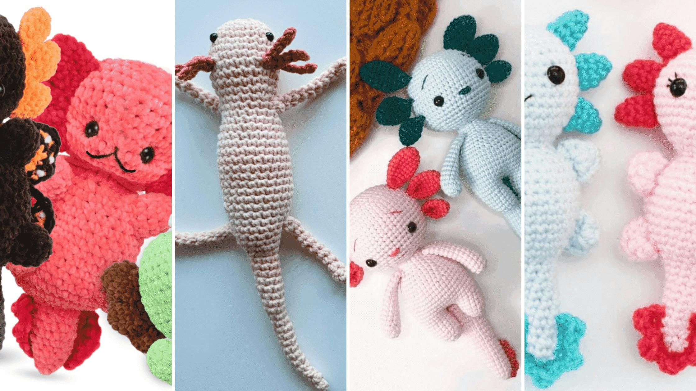 4 Free Axolotl Crochet Patterns