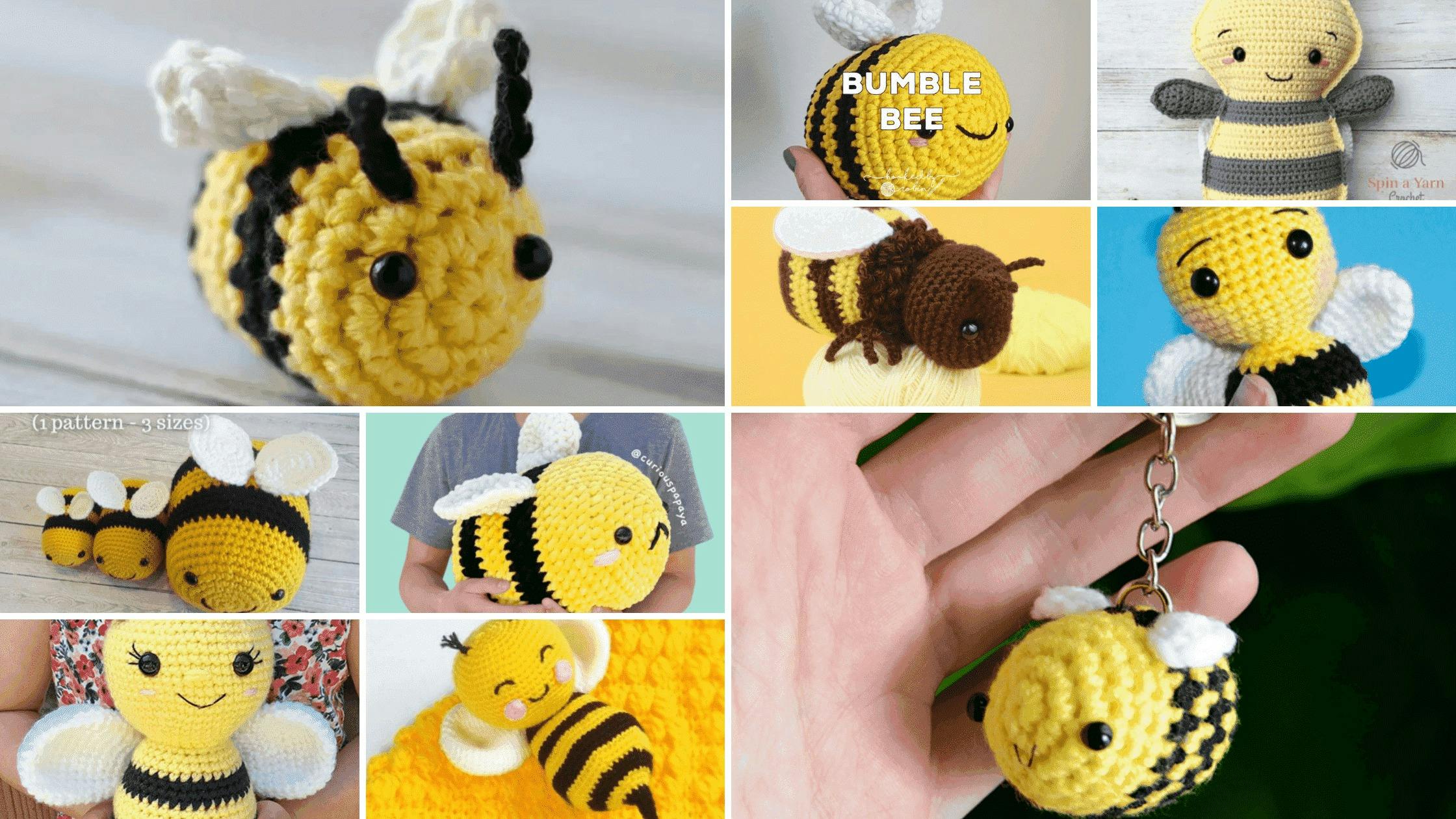 10 Free TikTok Crochet Bee Patterns