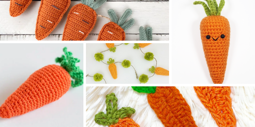 18 Crochet Carrots for Easter
